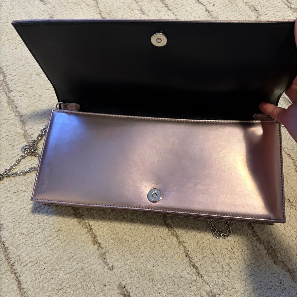 Dior Metallic Pink Clutch Bag